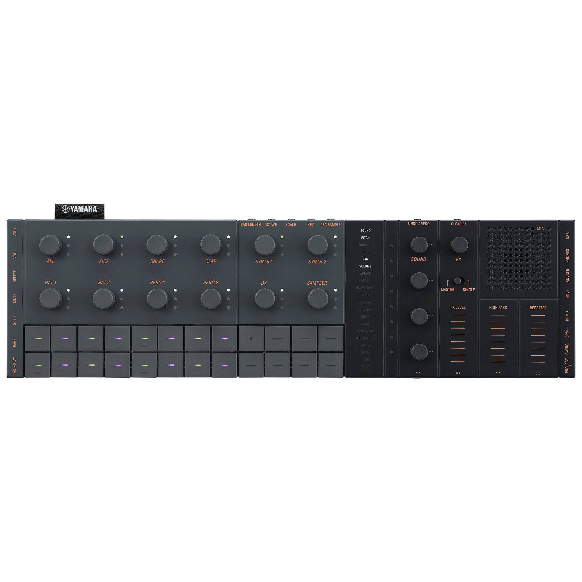 ​​​​​​​Yamaha Seqtrak Mobile Music Idea Station Synthesizer (Black & Grey) 1