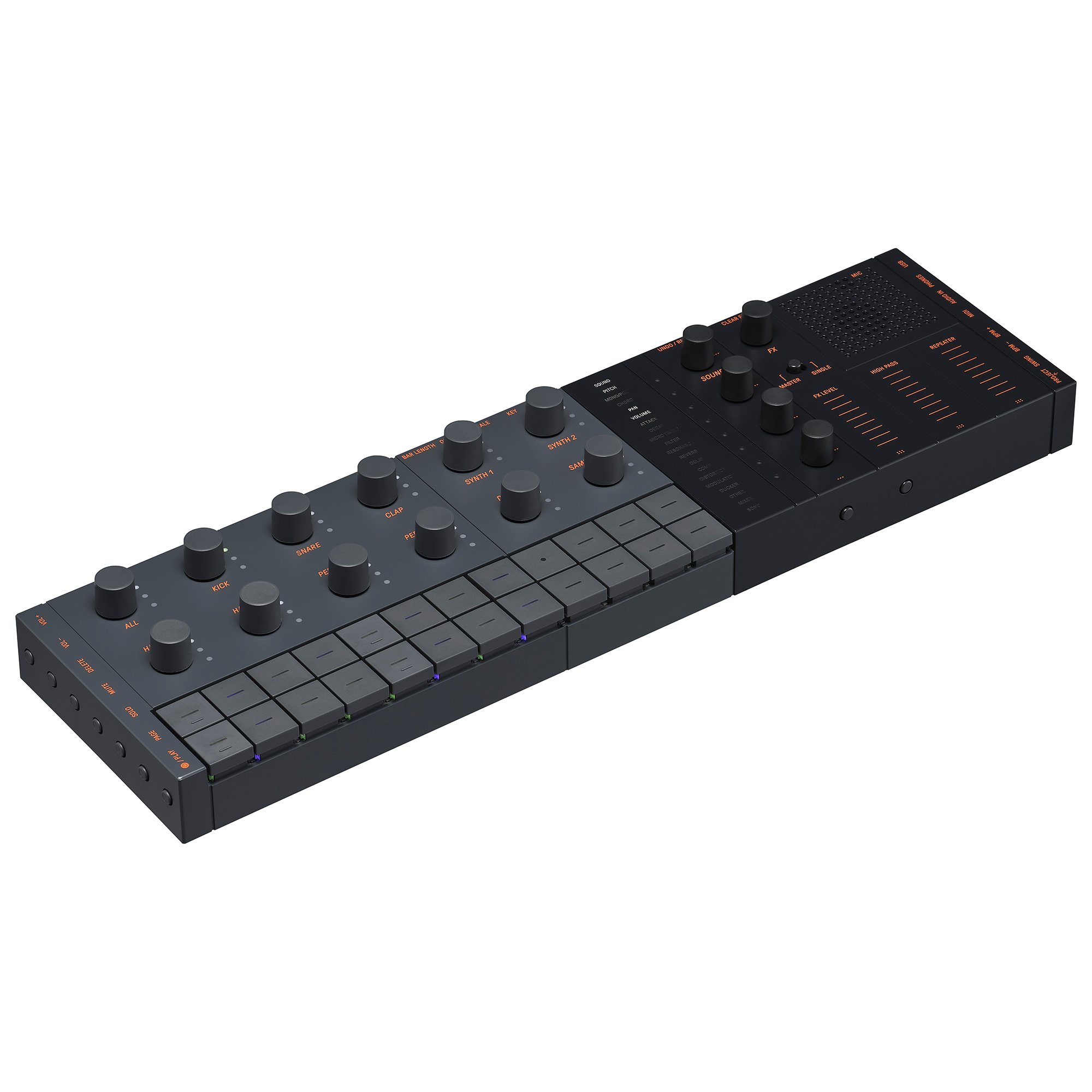 ​​​​​​​Yamaha Seqtrak Mobile Music Idea Station Synthesizer (Black & Grey) 2