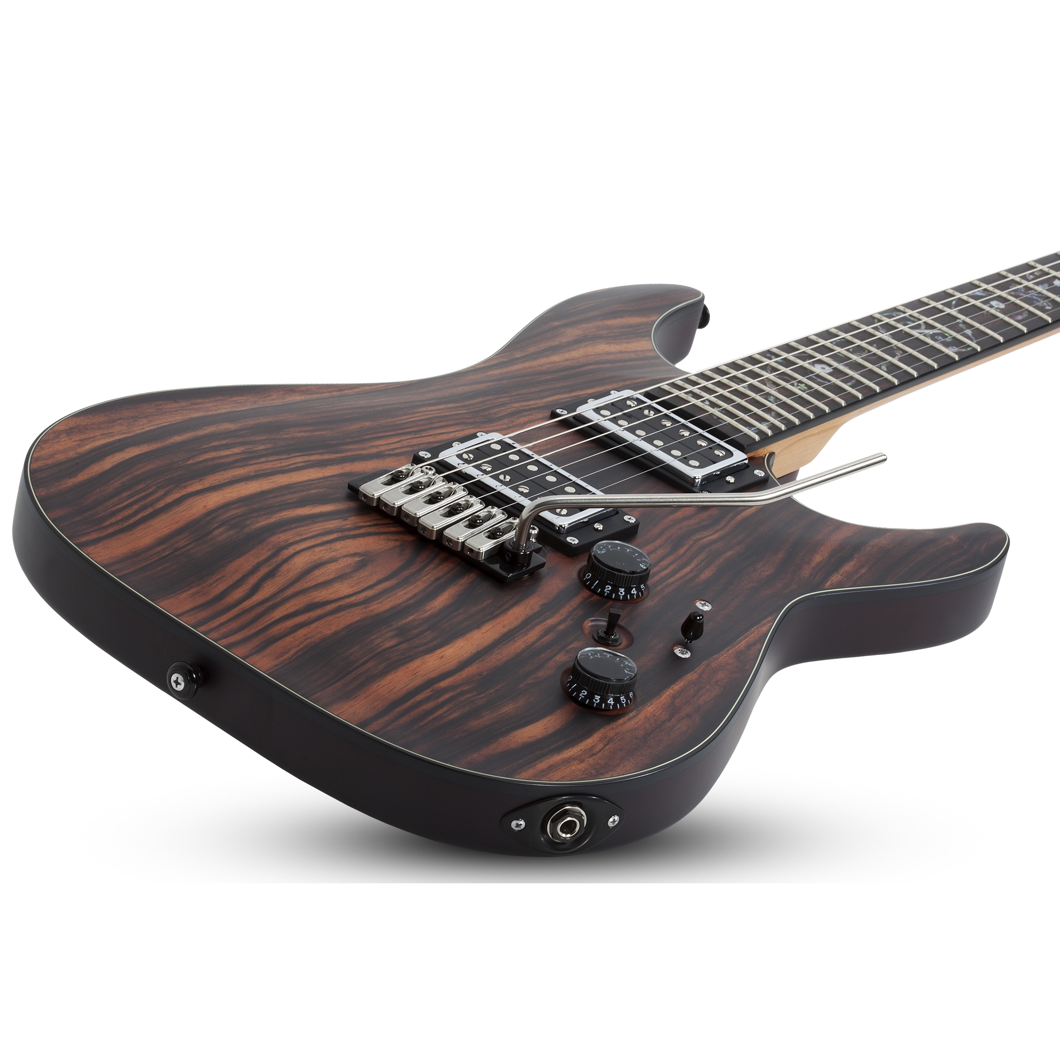 Schecter C-1 Exotic Ebony Elektro Gitar (Natural Satin) 3