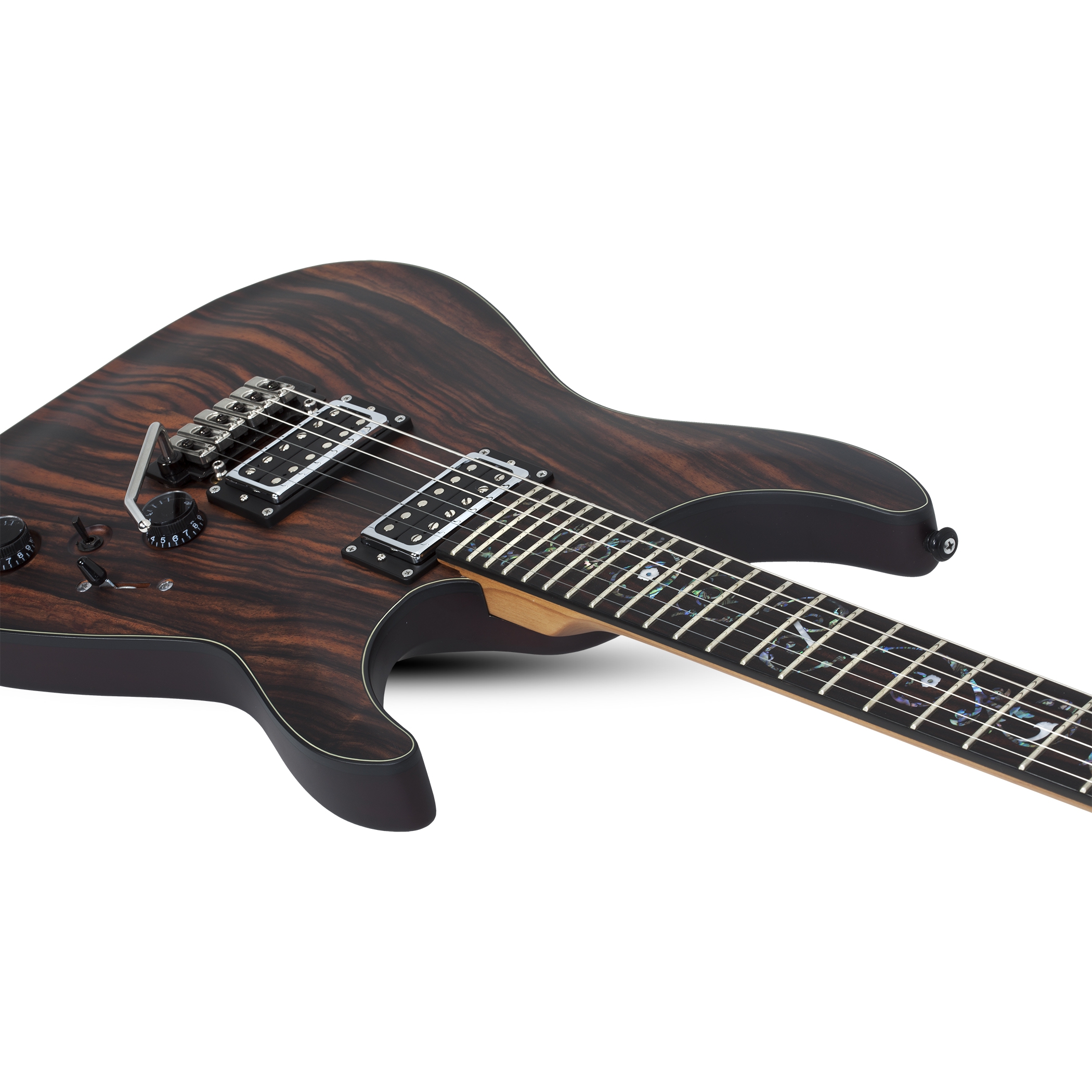 Schecter C-1 Exotic Ebony Elektro Gitar (Natural Satin) 4