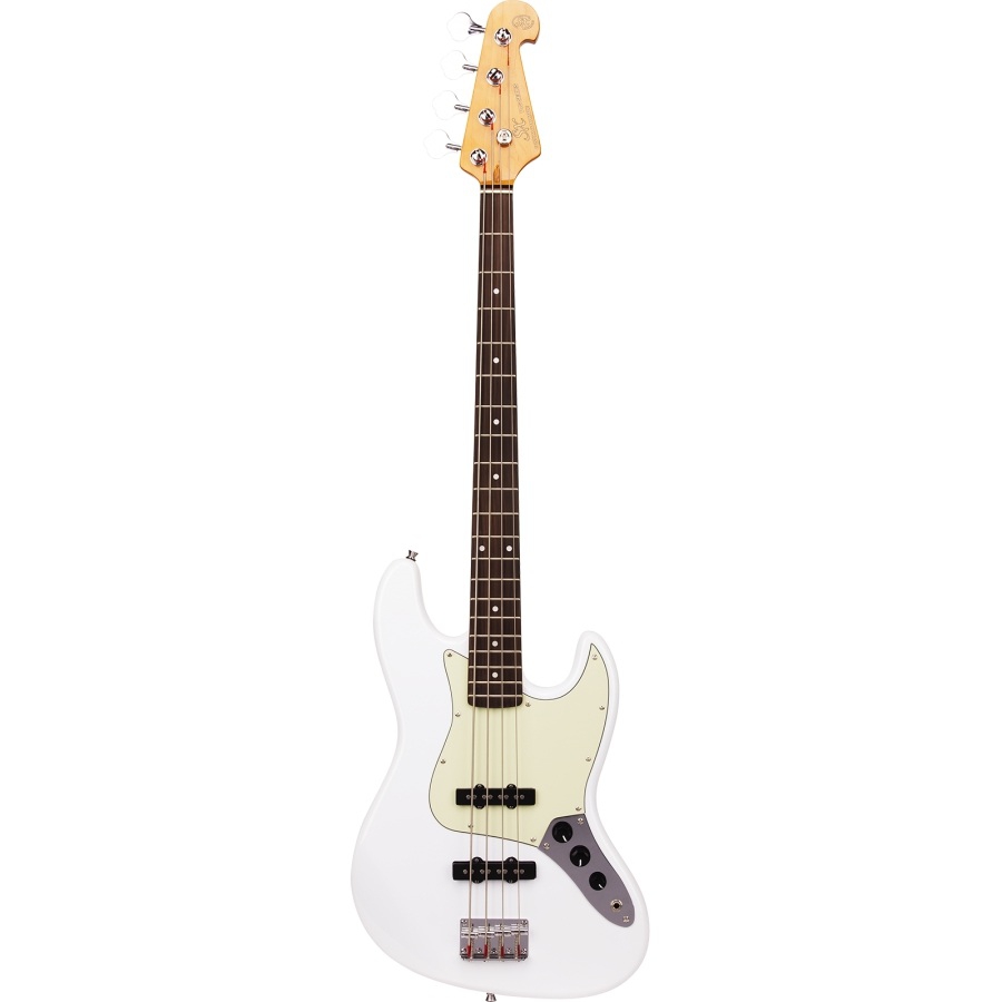 SX SJB62 Perdesiz Bas Gitar (Olympic White) 1
