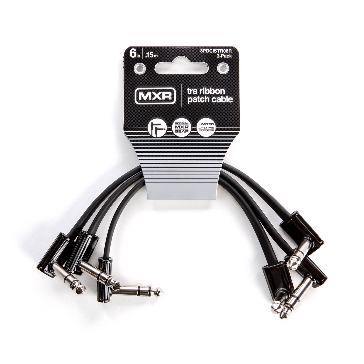 MXR 3PDCISTR06R 3'lü Paket 6" TRS Ribbon Patch Kablo  1
