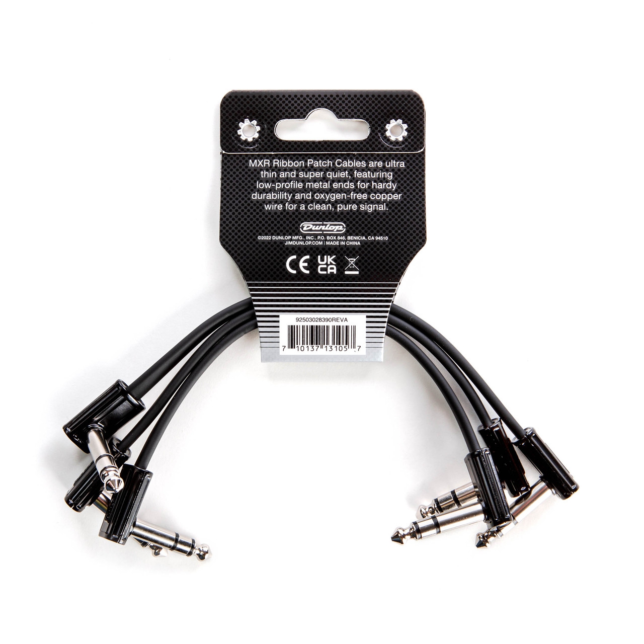 MXR 3PDCISTR06R 3'lü Paket 6" TRS Ribbon Patch Kablo  2