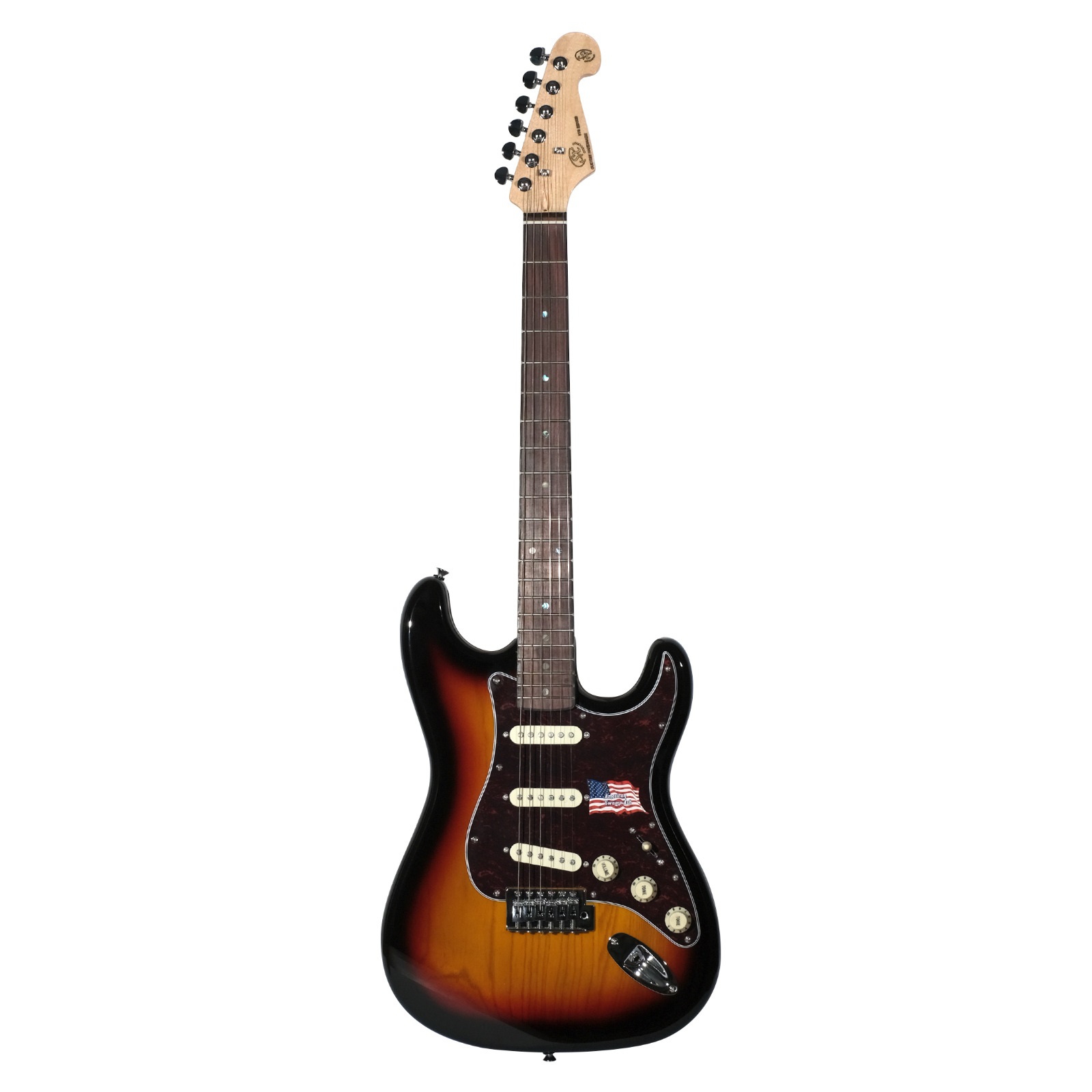 SX SST/ASH/R/3TS Ash Wood Elektro Gitar (3 Tone Sunburst) 1