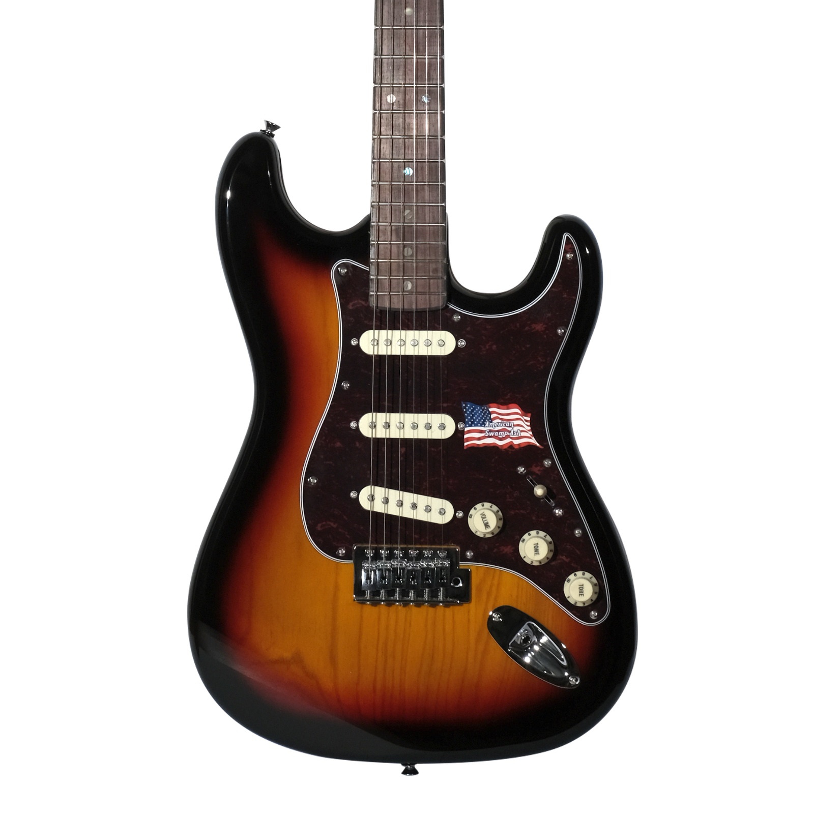 SX SST/ASH/R/3TS Ash Wood Elektro Gitar (3 Tone Sunburst) 2