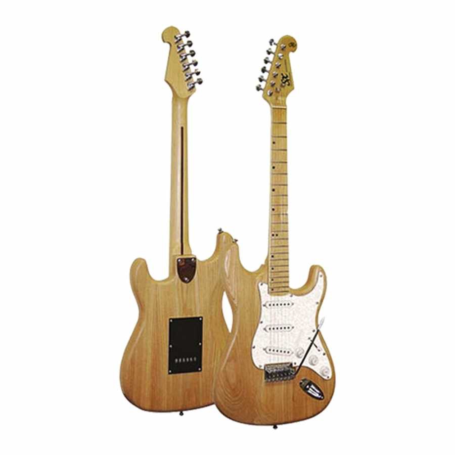 SX Stratocaster Elektro Gitar (Vintage Naturel) 1