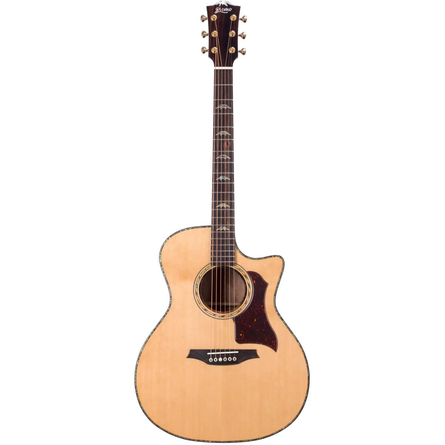 Bromo BAN2CE Cutaway Elektro Akustik Gitar (Natural) 1