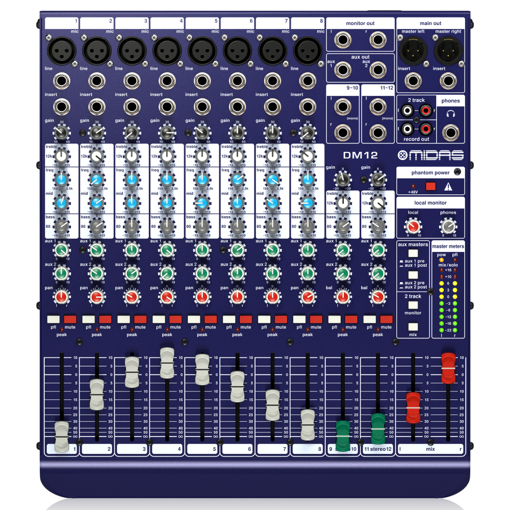 Midas DM12 12 Kanal Analog Mikser 1