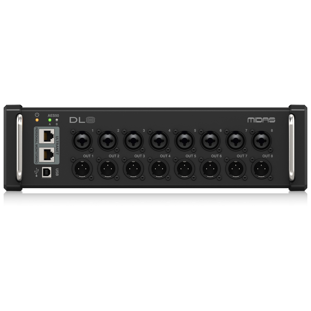 Midas DL8 PoE-Aktif 8 Giriş, 8 Çıkış Stage Box 1