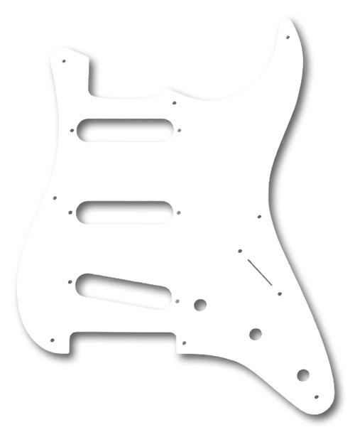 Fender Pickguard '50s Strat 8 Hole S/S/S WHT 1