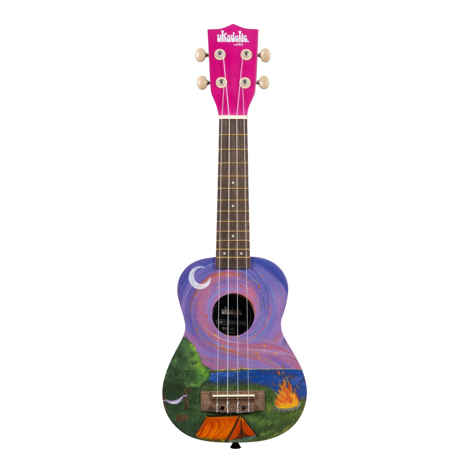 Kala Ukadelic Soprano Ukulele (Happy Camper) 1