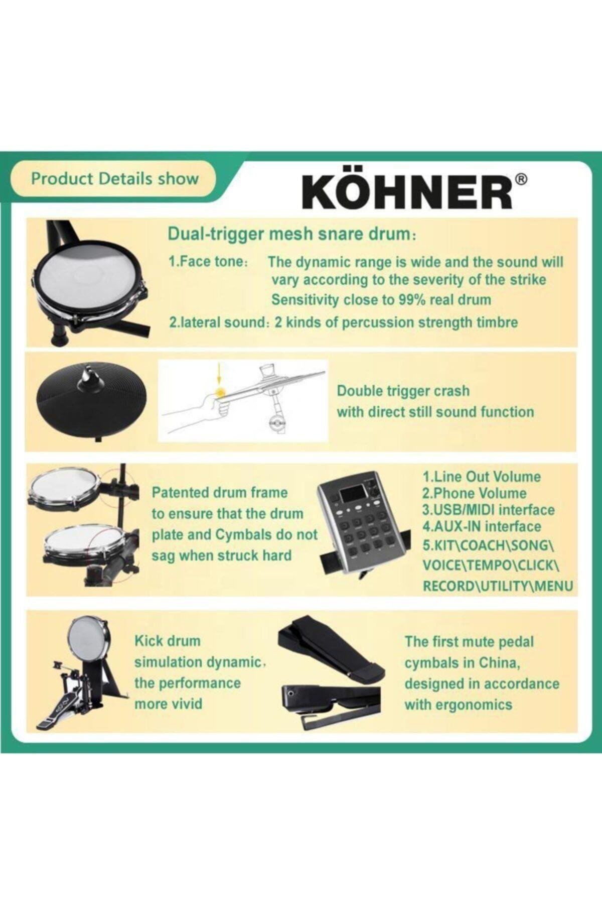 KÖHNER KFB-300 Dijital Bateri Seti 2