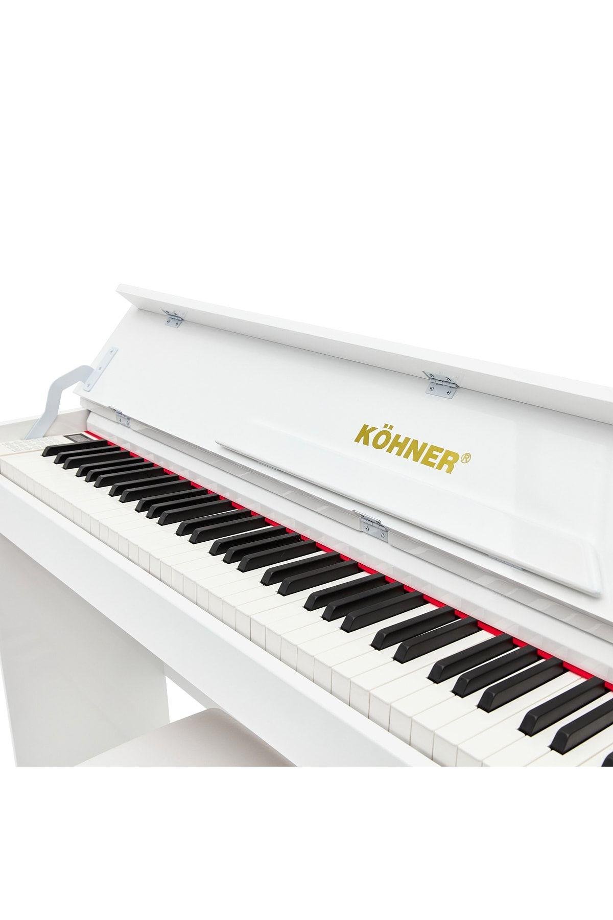 KÖHNER SLP-245 WH Dijital Konsol Piyano, Bluetooth, Tuş Hassasiyeti, 88 Tuşlu, Kapaklı (KULAKLIK VE TABURE) 4