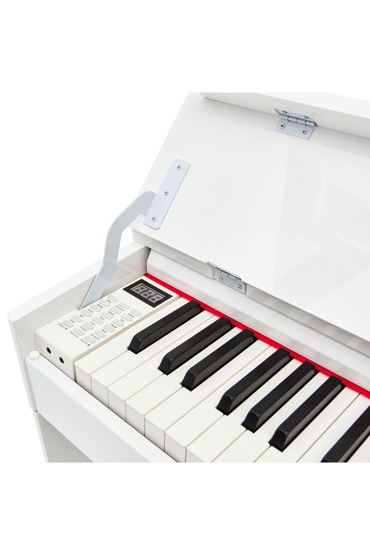 KÖHNER SLP-245 WH Dijital Konsol Piyano, Bluetooth, Tuş Hassasiyeti, 88 Tuşlu, Kapaklı (KULAKLIK VE TABURE) 5