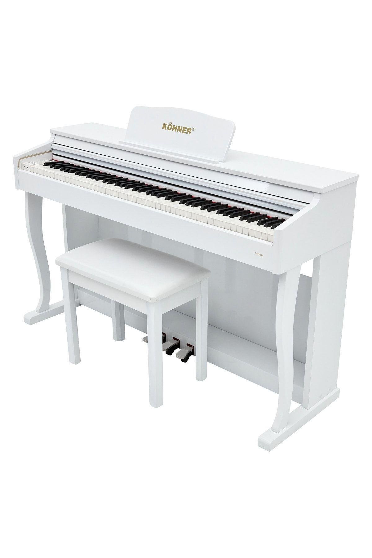 KÖHNER SLP-275 Wh Dijital Konsol Piyano, Bluetooth, Tuş Hassasiyeti, 88 Tuşlu, Kapaklı (ve Tabure ) 2