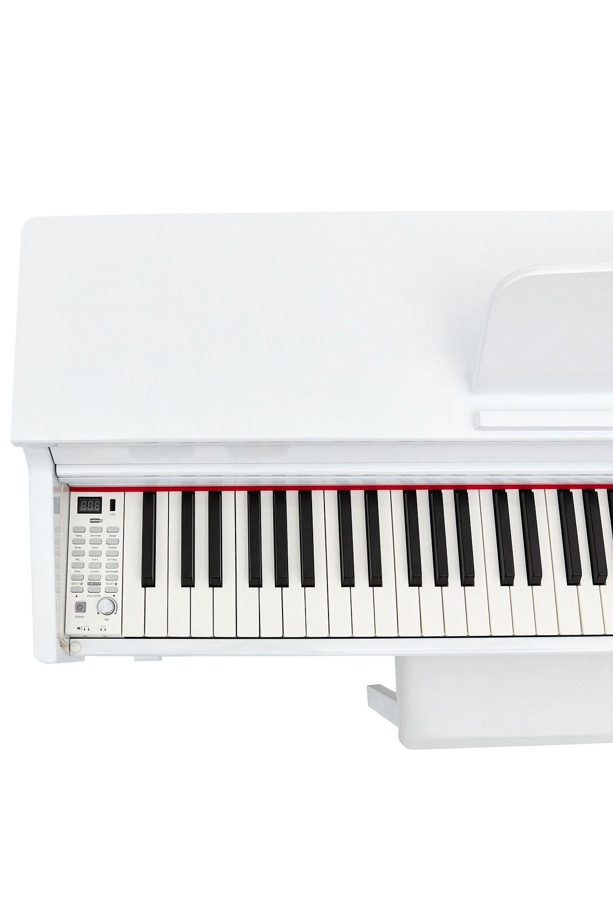 KÖHNER SLP-275 Wh Dijital Konsol Piyano, Bluetooth, Tuş Hassasiyeti, 88 Tuşlu, Kapaklı (ve Tabure ) 3
