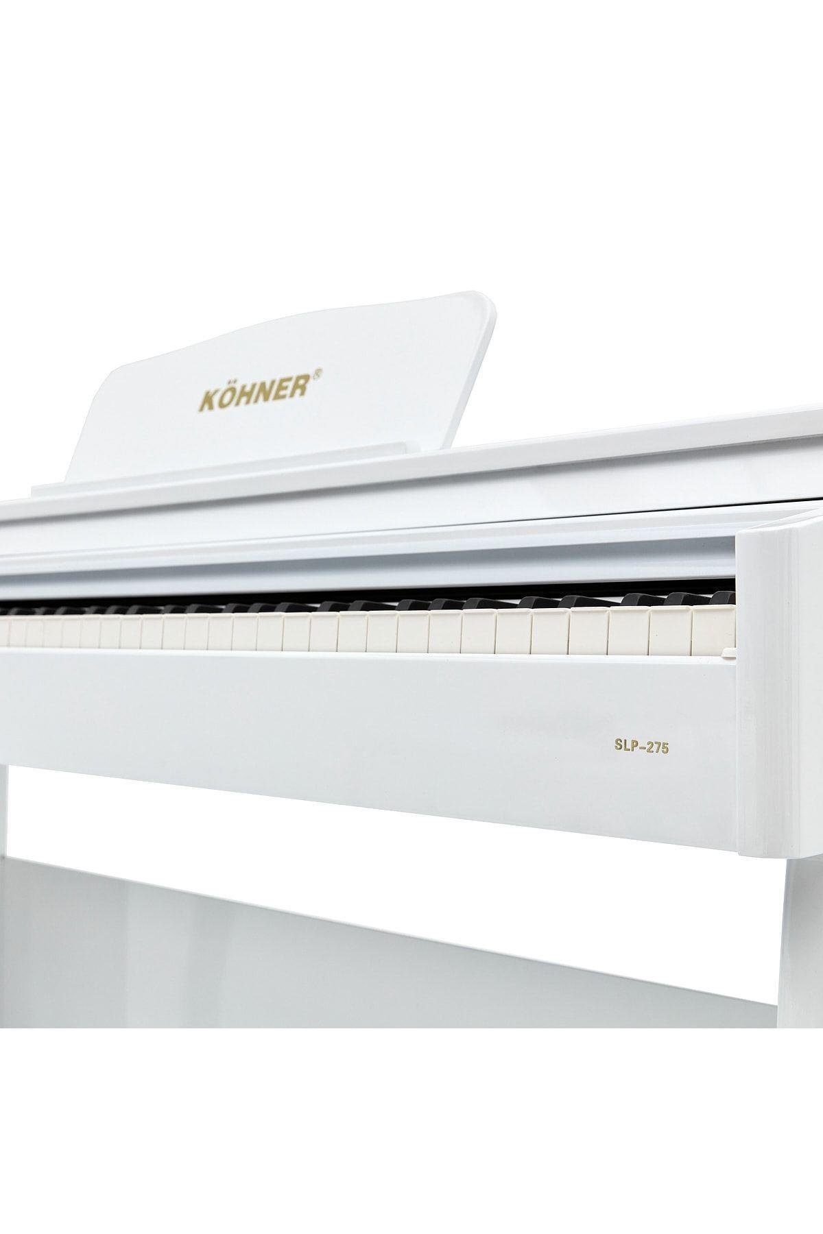 KÖHNER SLP-275 Wh Dijital Konsol Piyano, Bluetooth, Tuş Hassasiyeti, 88 Tuşlu, Kapaklı (ve Tabure ) 5