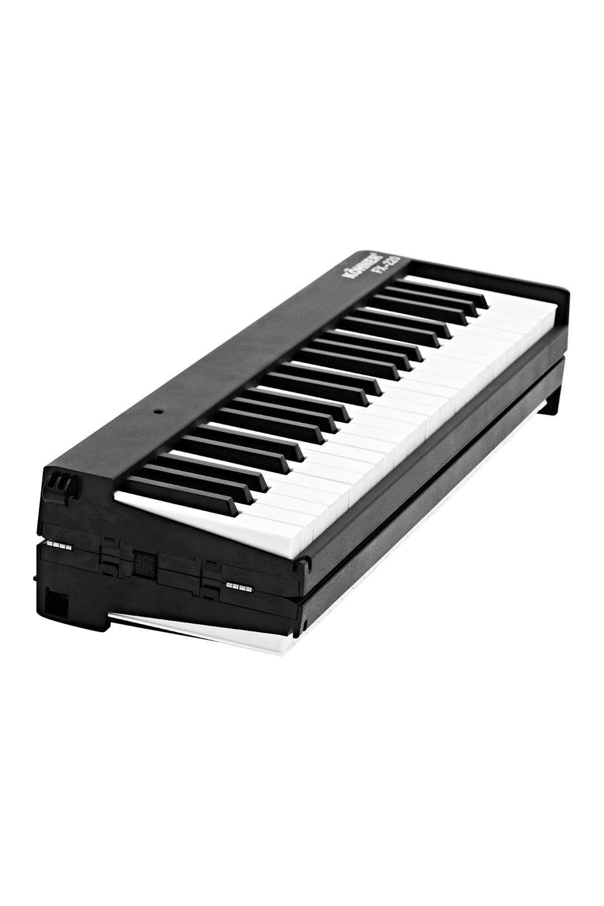 KÖHNER FX-220 Katlanabilir, Taşınabilir, Şarjlı Dijital Piyano (Dinamik Klavyeli, Tuş Hassasiyetli 88 Tuş) 2