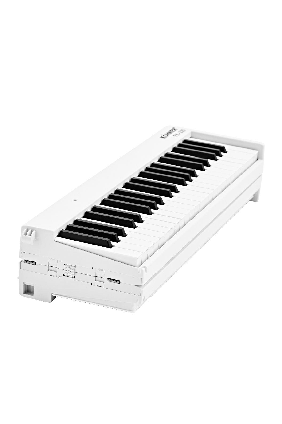 KÖHNER FX-220 Katlanabilir, Taşınabilir, Şarjlı Dijital Piyano (Dinamik Klavyeli, Tuş Hassasiyetli 88 Tuş) 2