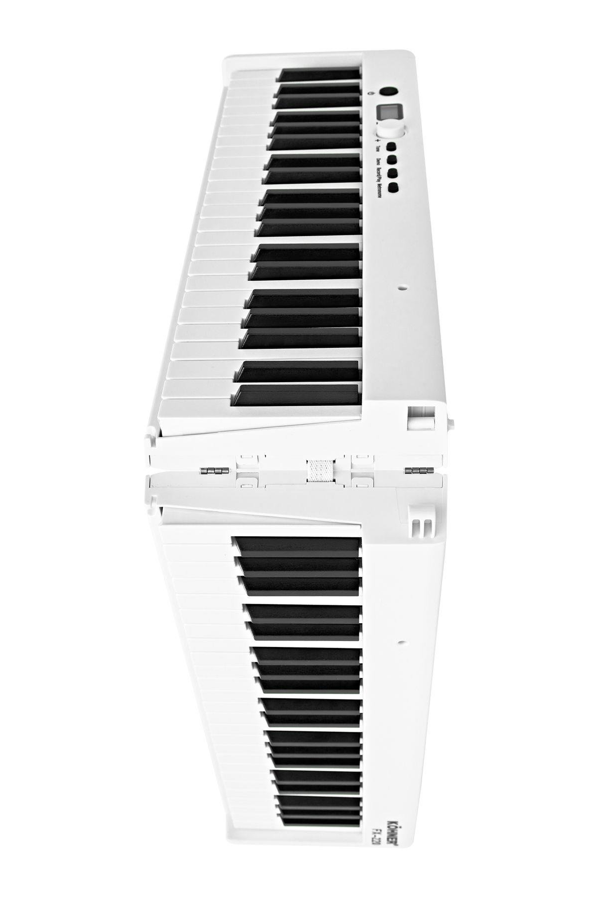 KÖHNER FX-220 Katlanabilir, Taşınabilir, Şarjlı Dijital Piyano (Dinamik Klavyeli, Tuş Hassasiyetli 88 Tuş) 3