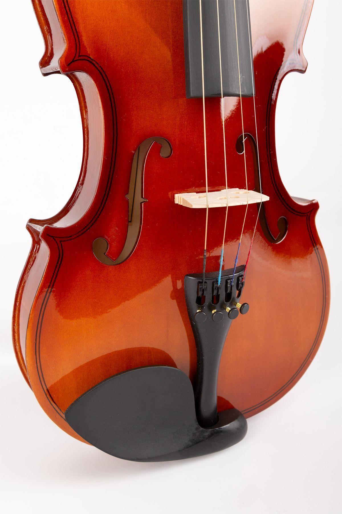 KÖHNER VL-044p Başlangıç Kemanı 4/4 Tam Boy (PARLAK) - 12 Yaş Ve Üzeri 4