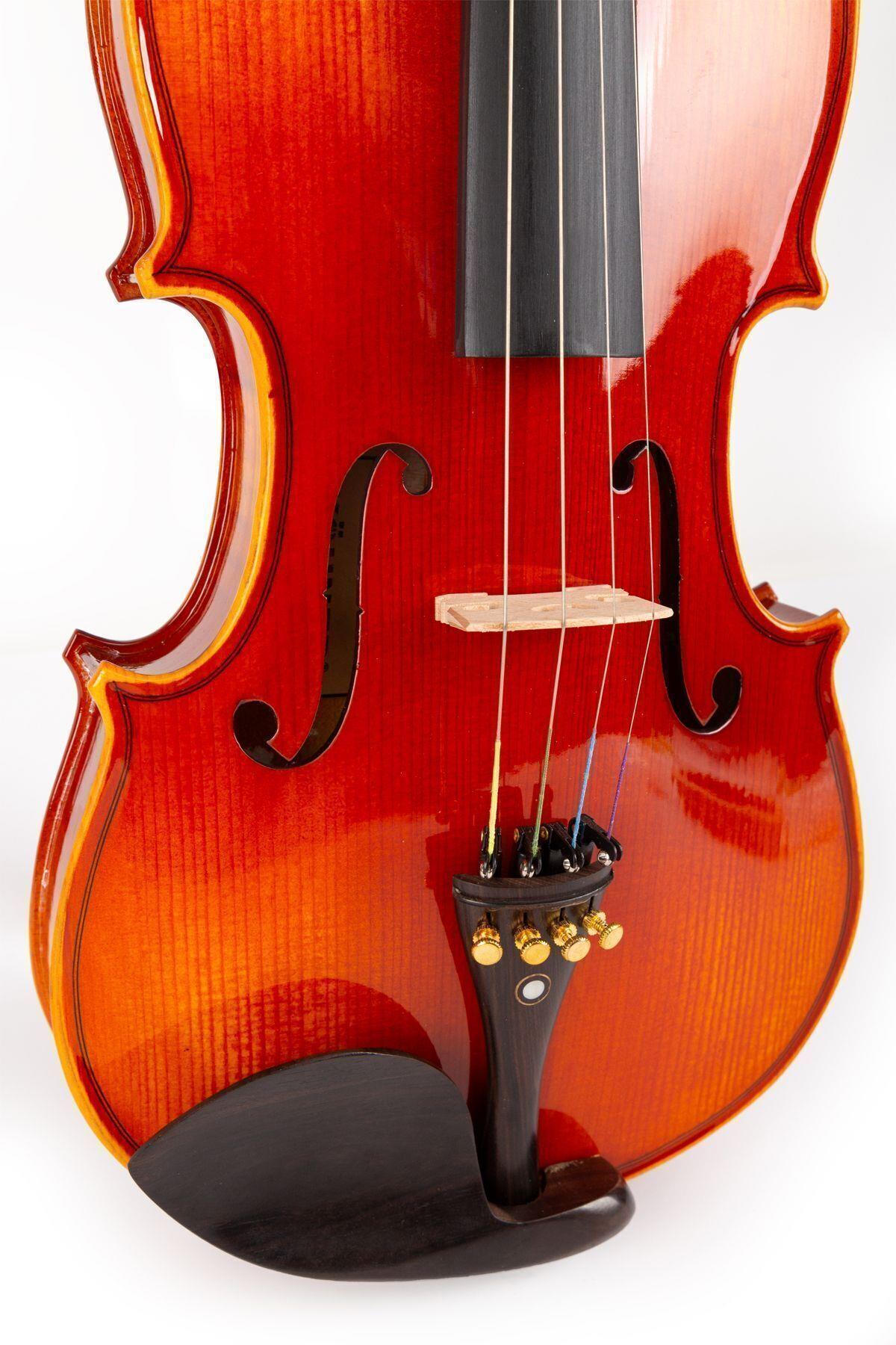 KÖHNER VL-680 Profesyonel El Yapımı Keman 4/4 Tam Boy (PARLAK) - 12 Yaş Ve Üzeri 4