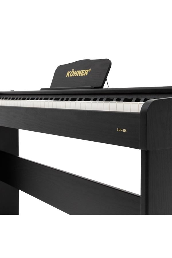 KÖHNER SLP-225 BK Dijital Konsol Piyano, Bluetooth, Tuş Hassasiyeti, 88 Tuşlu (KULAKLIK VE TABURE) 4
