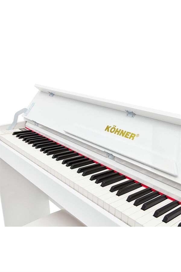 KÖHNER SLP-245 WH Dijital Konsol Piyano, Bluetooth, Tuş Hassasiyeti, 88 Tuşlu, Kapaklı (KULAKLIK VE TABURE) 4