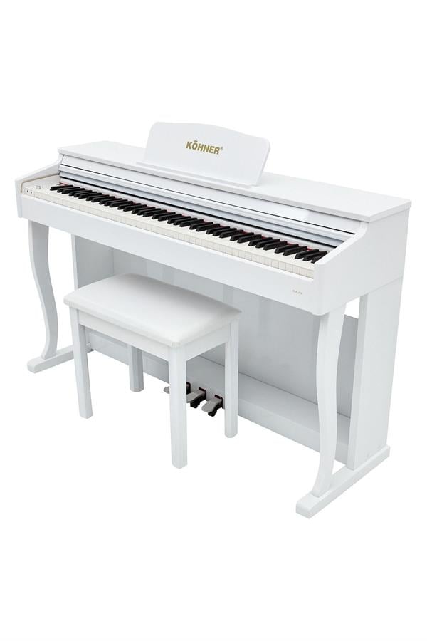KÖHNER SLP-275 Wh Dijital Konsol Piyano, Bluetooth, Tuş Hassasiyeti, 88 Tuşlu, Kapaklı (ve Tabure ) 2