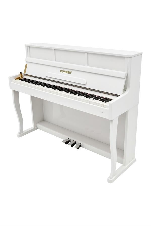 KÖHNER SLP-980 WH Dijital Duvar Piyano, Bluetooth, Tuş Hassasiyeti, 88 Tuşlu, Kapaklı (KULAKLIK VE TABURE) 2
