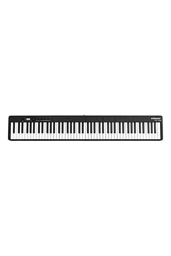 KÖHNER FX-220 Katlanabilir, Taşınabilir, Şarjlı Dijital Piyano (Dinamik Klavyeli, Tuş Hassasiyetli 88 Tuş) 4