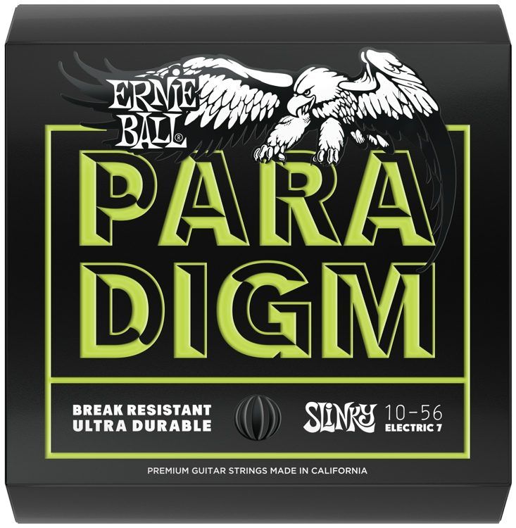 ERNIE BALL P02028 Paradigm 7 telli Regular Slinky 10-56 Elektro Gitar Tel Seti 1