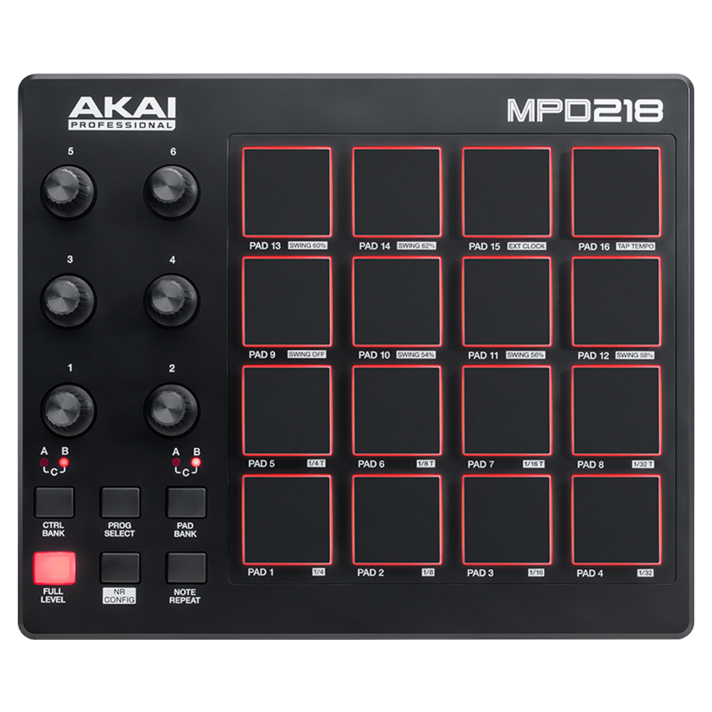 AKAI MPD218 USB Drum Pad Kontrol Cihazı 4