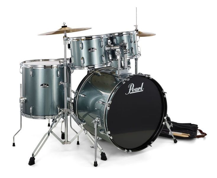 PEARL RS505C/C706 - Roadshow Charcoal Metallic 5 Parça (20B/10T/12T/14F/14S) Aksamlı & Zilli Akustik Davul Seti 3